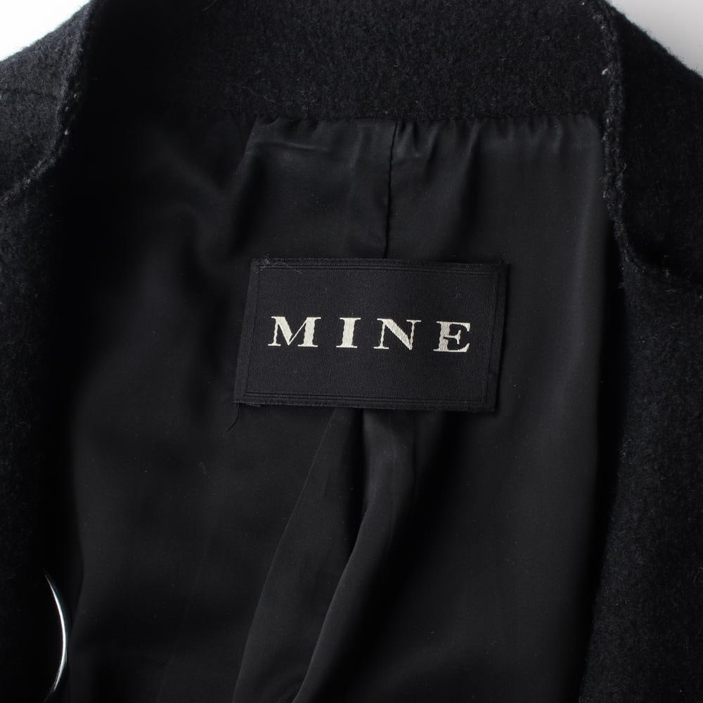 마인 블랙 울 싱글 러플 블레이저 테일러드재킷 이미지 5