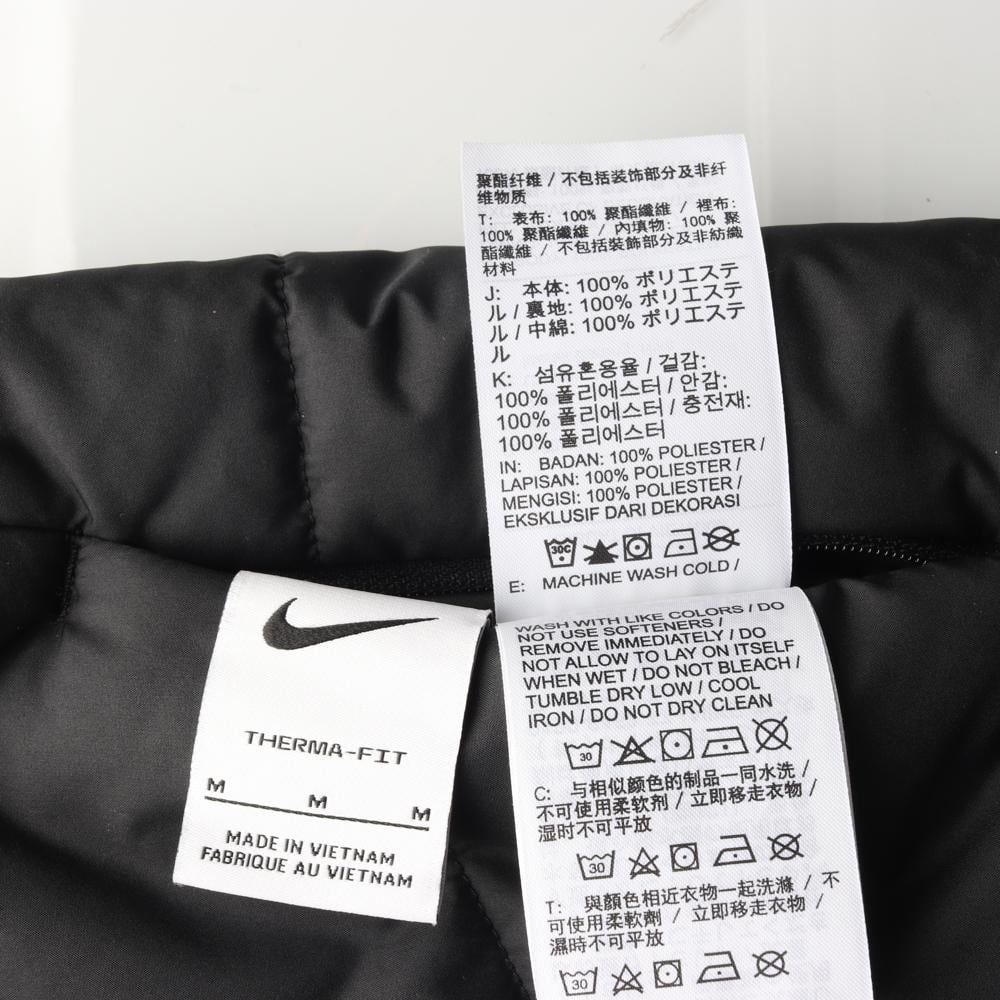 나이키 리버시블 써마핏 레오파드 패턴 블랙 패딩조끼 베스트 상세 이미지 6