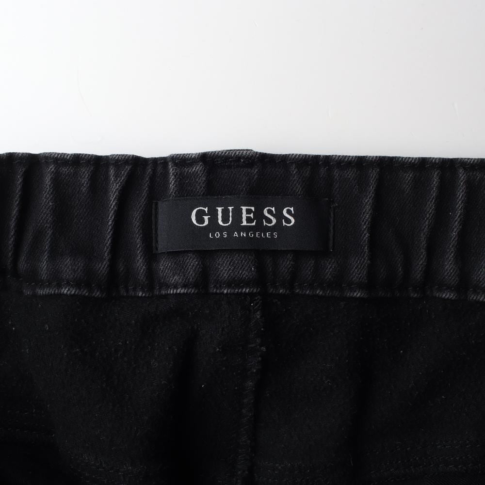 게스 W33 로고 다크그레이 뒷밴딩 데님 진 청바지 상세 이미지 6
