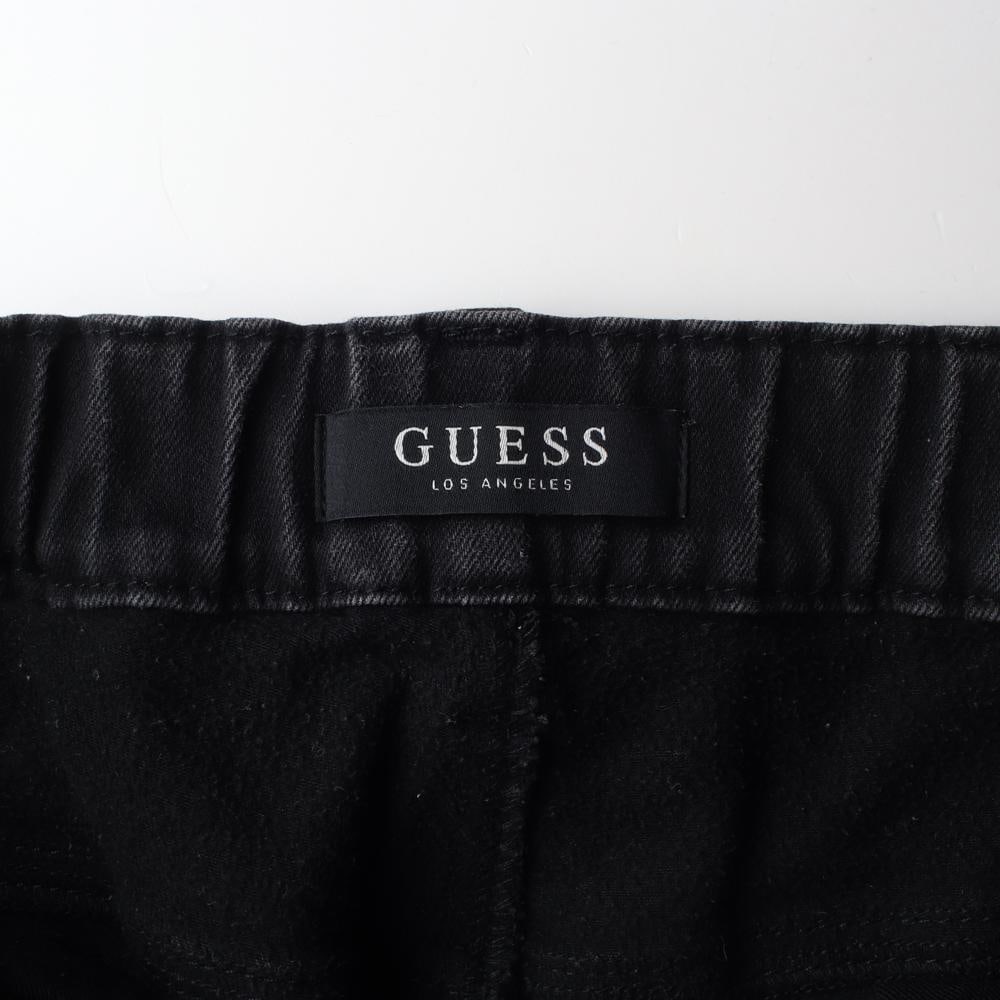 게스 W33 로고 다크그레이 뒷밴딩 데님 진 청바지 이미지 6