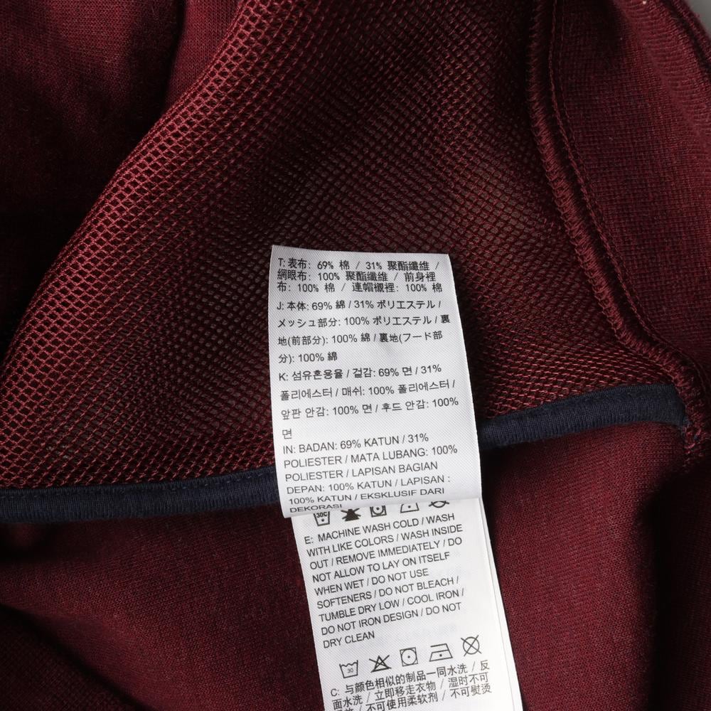 나이키 버건디 핑거홀 후드 집업 롱 재킷 상세 이미지 7