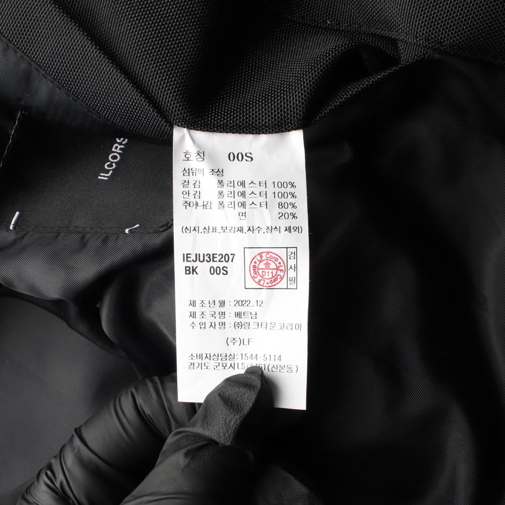 일꼬르소 유광 블랙 카라 코치 워크 집업재킷 상세 이미지 7