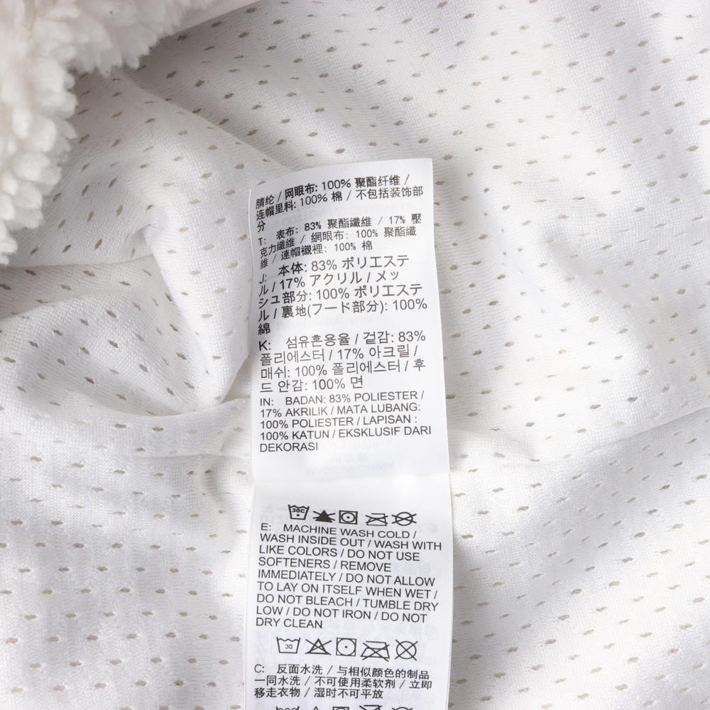 나이키 베이지 배색 뽀글이 플리스 후드 티셔츠 상세 이미지 6