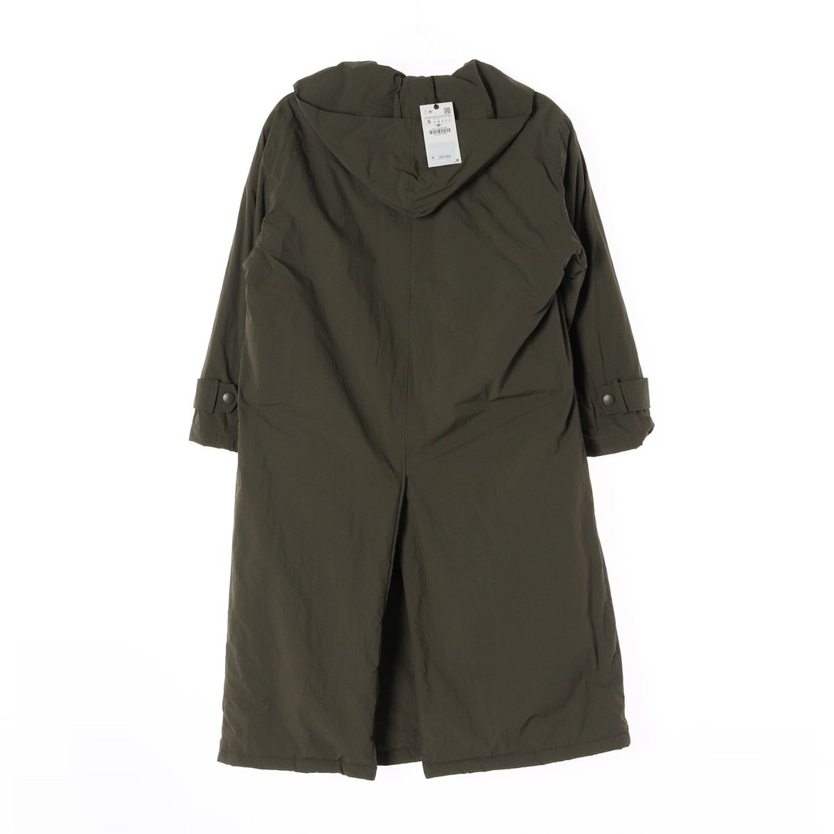 자라 카키 패디드 더블 야상 롱 점퍼 재킷 상세 이미지 6