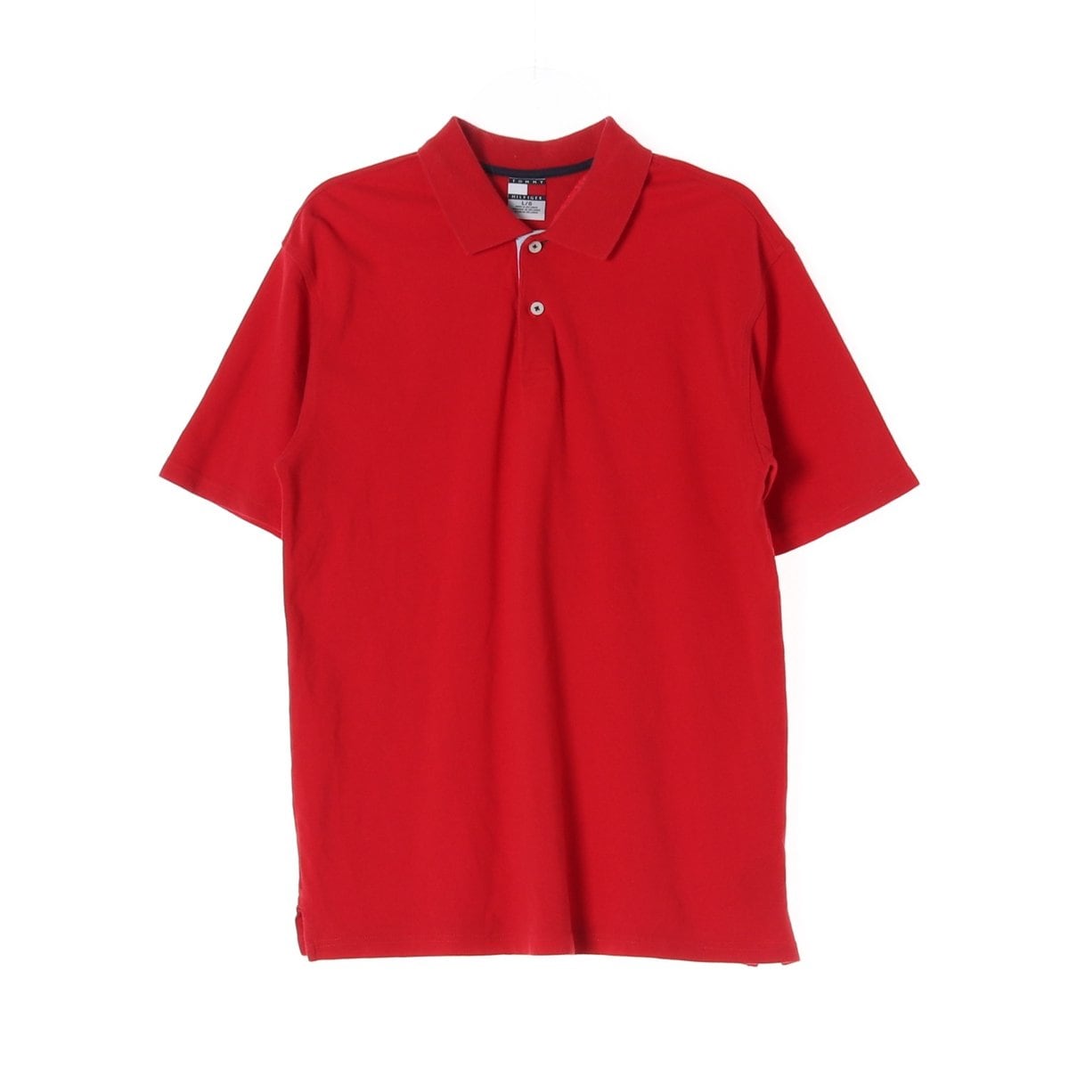 타미힐피거 레드 반팔 PK 카라 폴로 티셔츠 상세 이미지 1