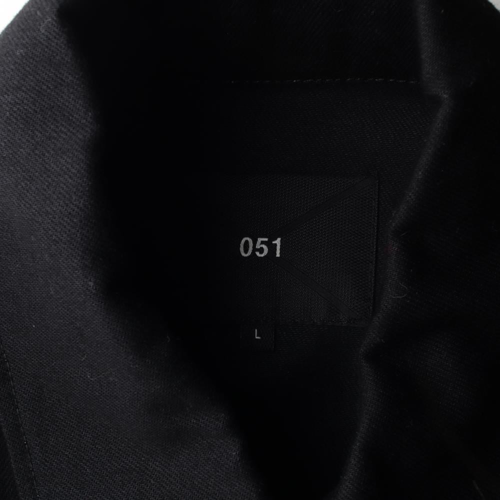 플랙 051 블랙 흑청자켓 숏 데님 트럭커 재킷 상세 이미지 5