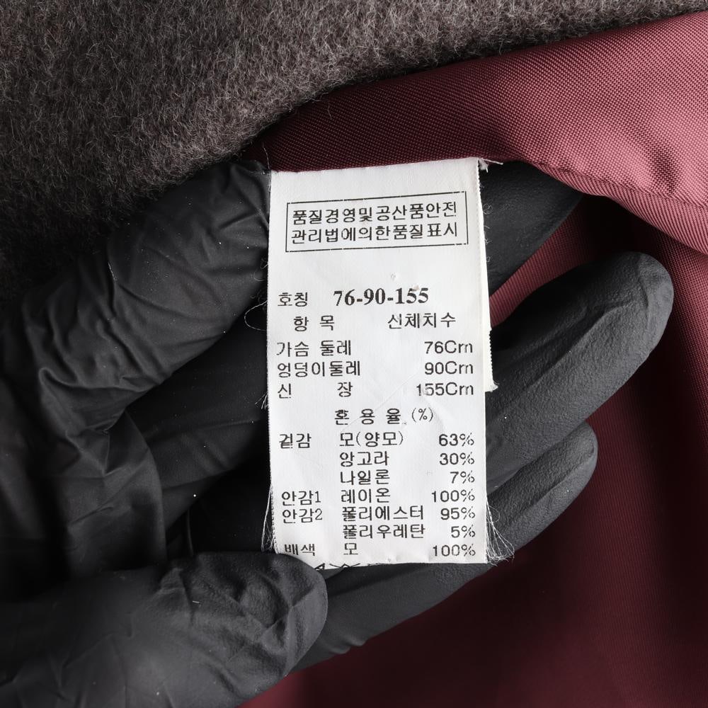 타임 울앙고라93% A라인 싱글 코트 이미지 7