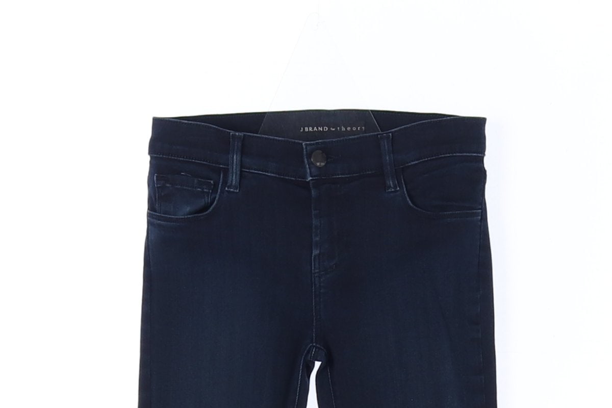 띠어리 JBRAND 진청 스키니핏 데님 진 청바지 이미지 2