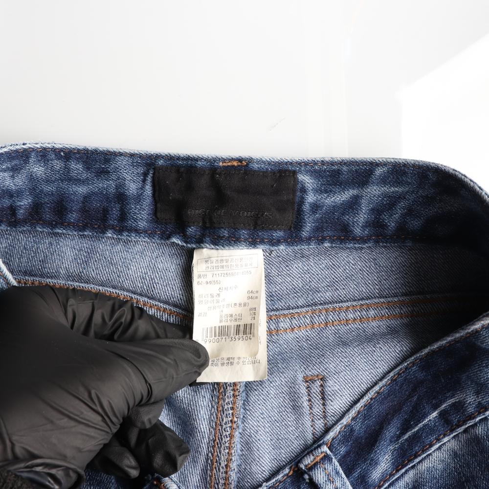 VOV보브 레이어드 데미지 세미 부츠컷 플레어 데님 청바지 상세 이미지 6