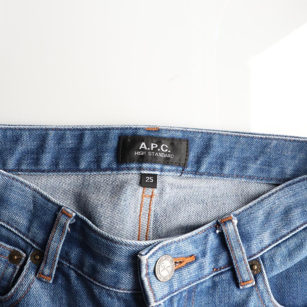 APC아페쎄 W25 중청 스키니핏 데님 진 청바지 상세 이미지 6