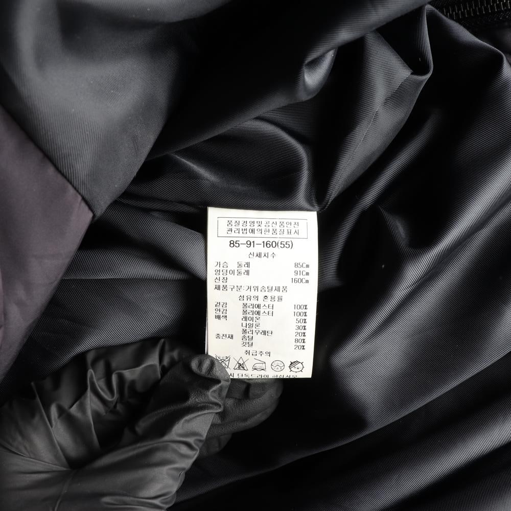 쉬즈미스 구스다운 사이드 지퍼 롱 패딩 재킷 파카 블루종 이미지 8