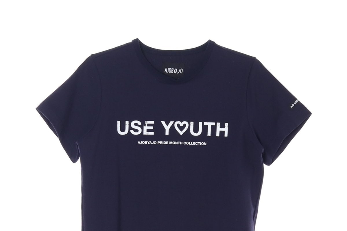 아조바이아조 네이비 USE YOUTH 반팔 티셔츠 이미지 2