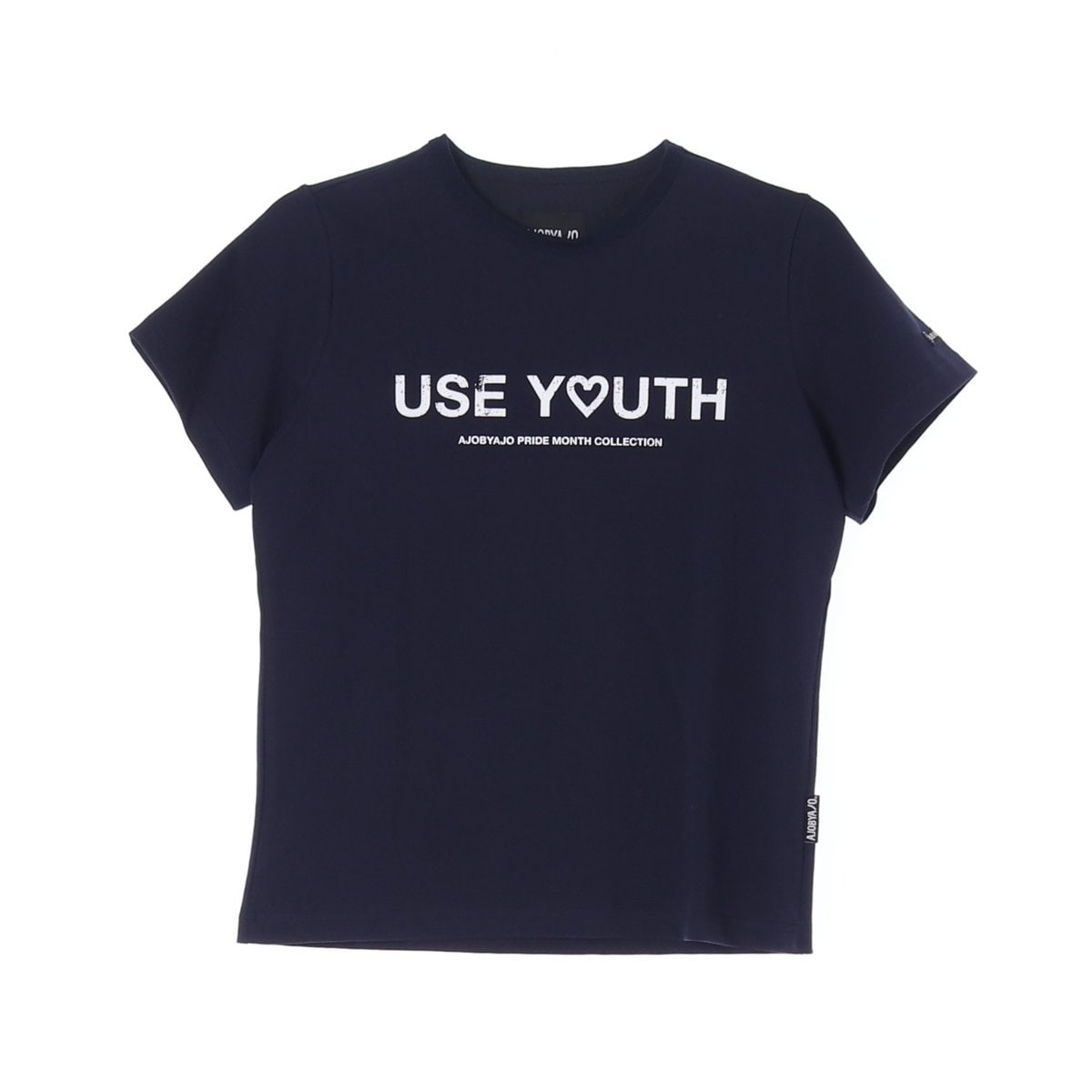 아조바이아조 USE YOUTH 프린팅 네이비 반팔 티셔츠 이미지 1