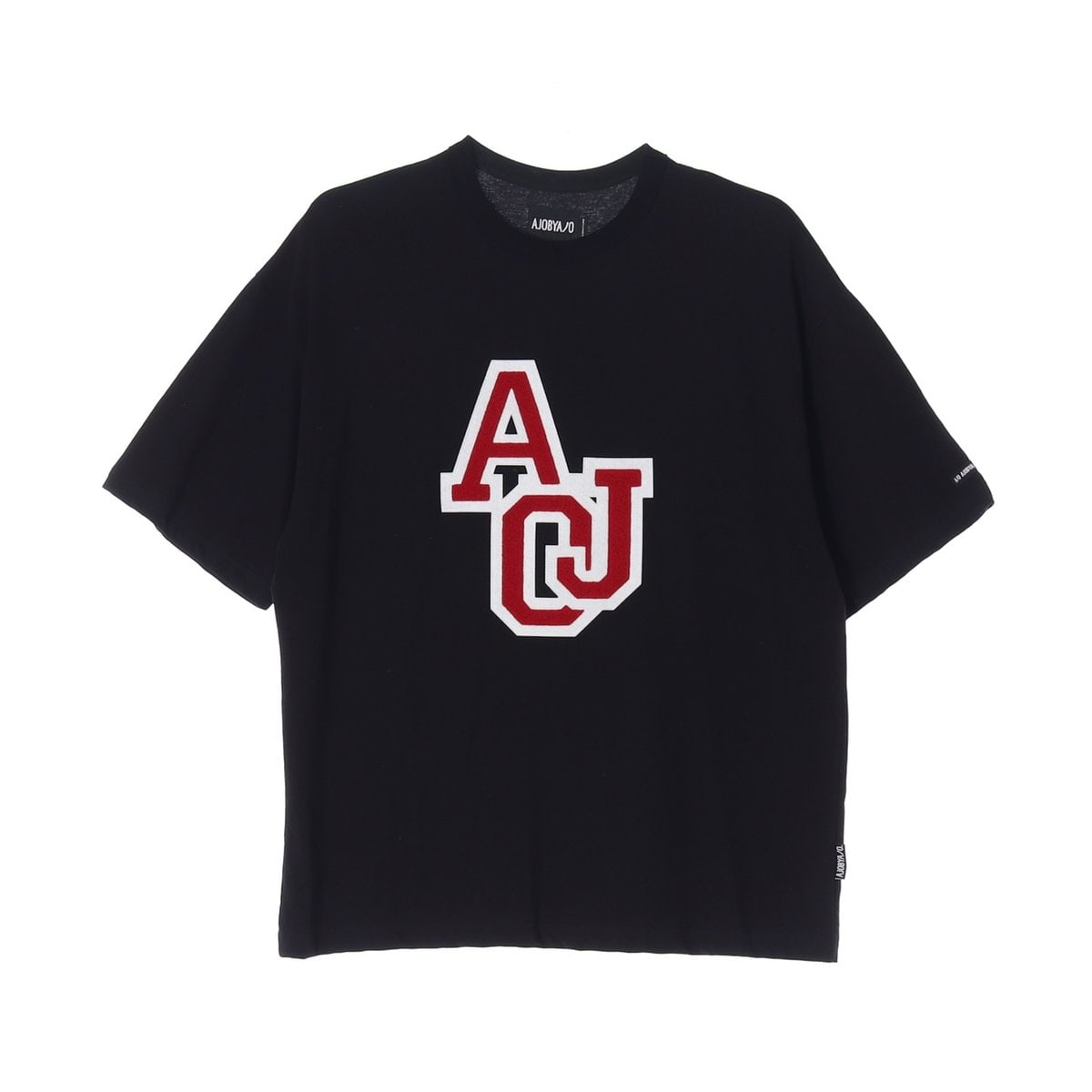 아조바이아조 AJO 빅 패치 반팔 티셔츠 블랙 이미지 1
