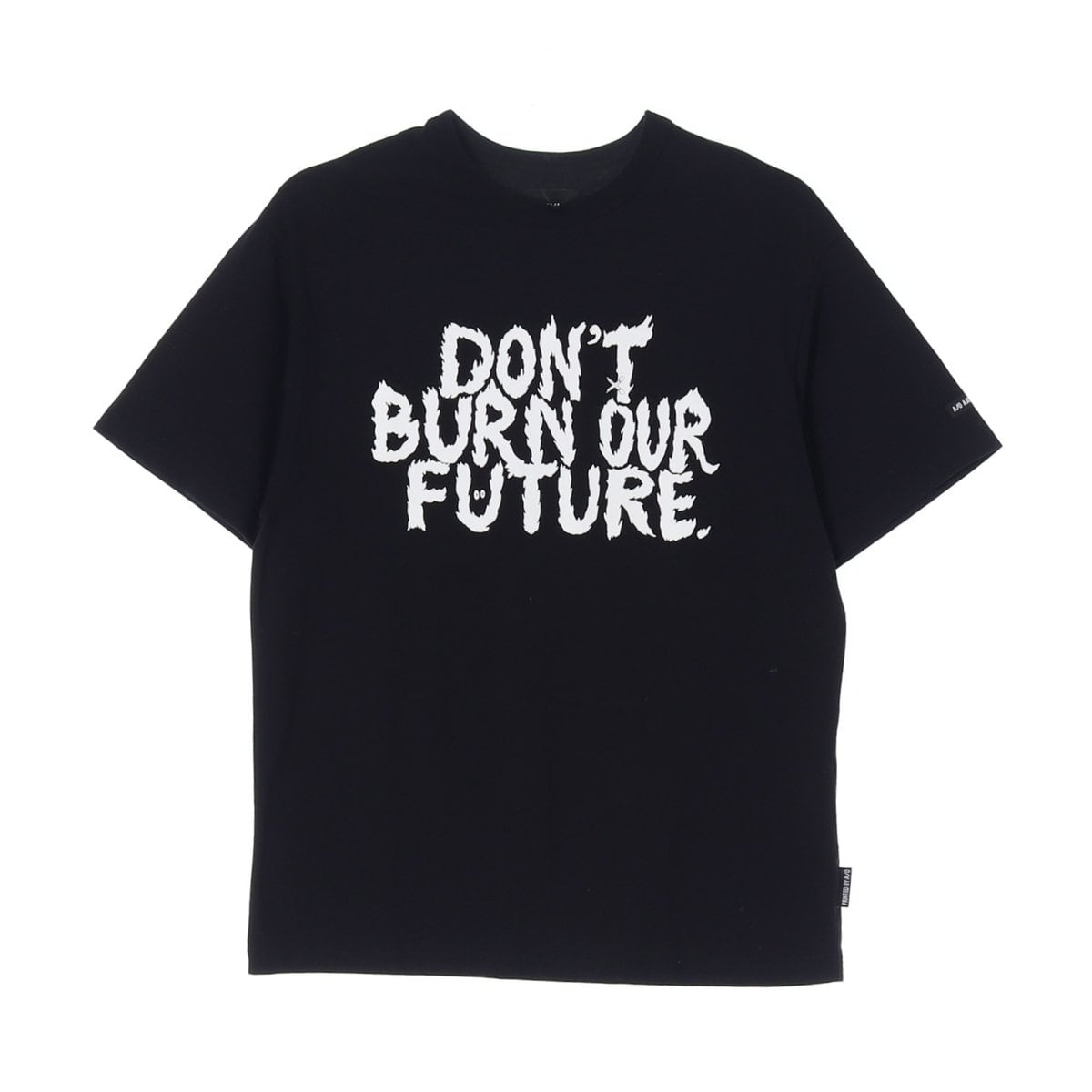아조바이아조 블랙 DON'T BURN 반팔 티셔츠 상세 이미지 1