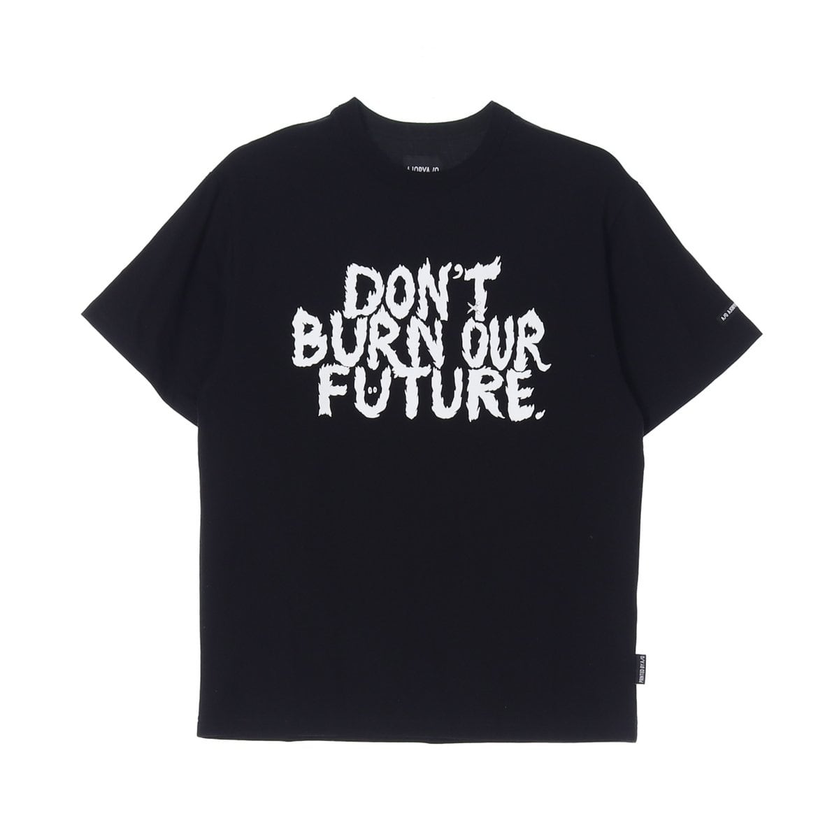 아조바이아조 DON'T BURN 블랙 반팔 티셔츠 상세 이미지 1
