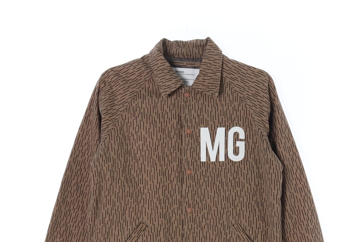 마하그리드 브라운 패턴 MG로고 코튼 재킷 자켓 상세 이미지 2