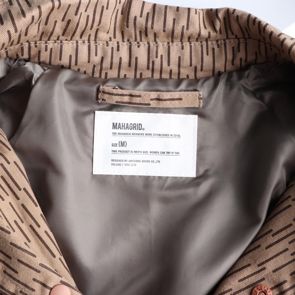 마하그리드 브라운 패턴 MG로고 코튼 재킷 자켓 이미지 6