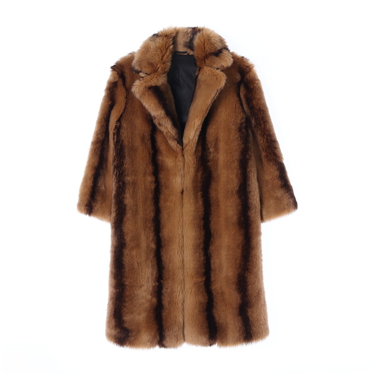 앤아더스토리즈 브라운 faux fur 롱 인조모피코트 이미지 1