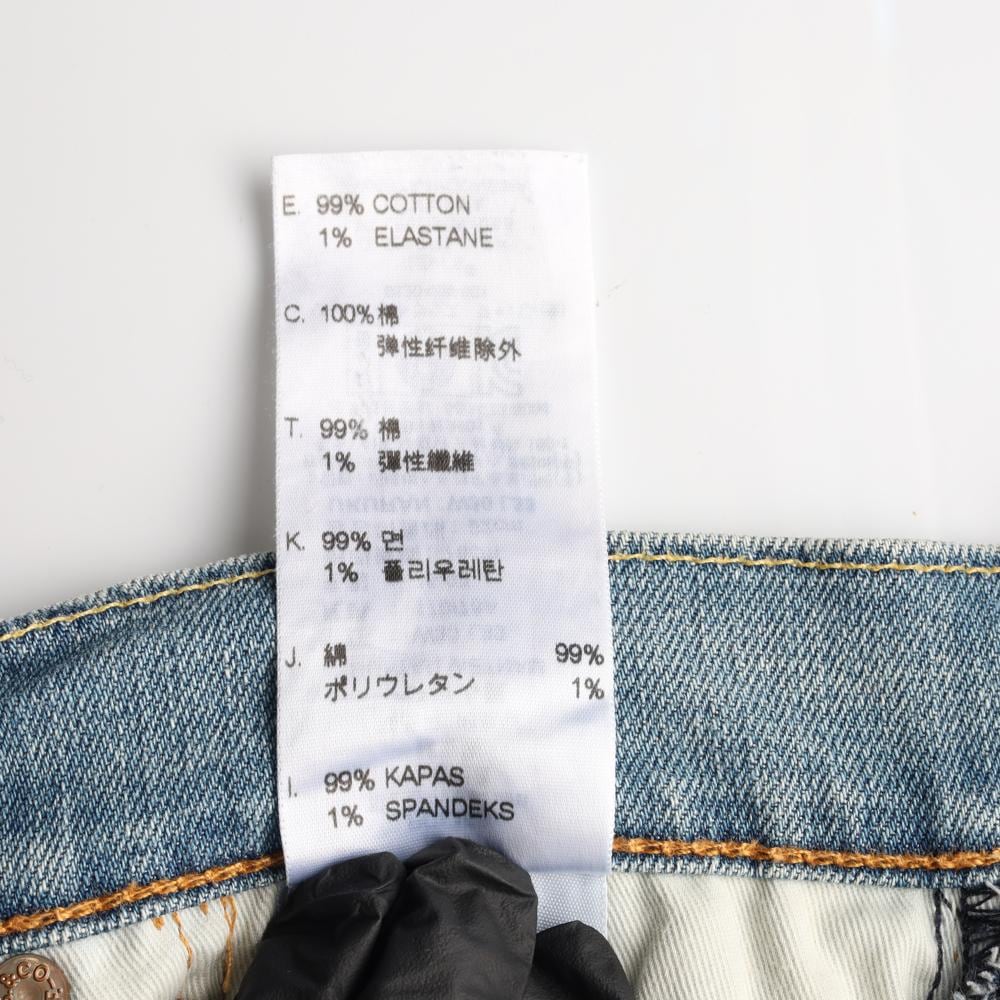리바이스 W30L33 연청 워싱 데님 진 청바지 상세 이미지 7