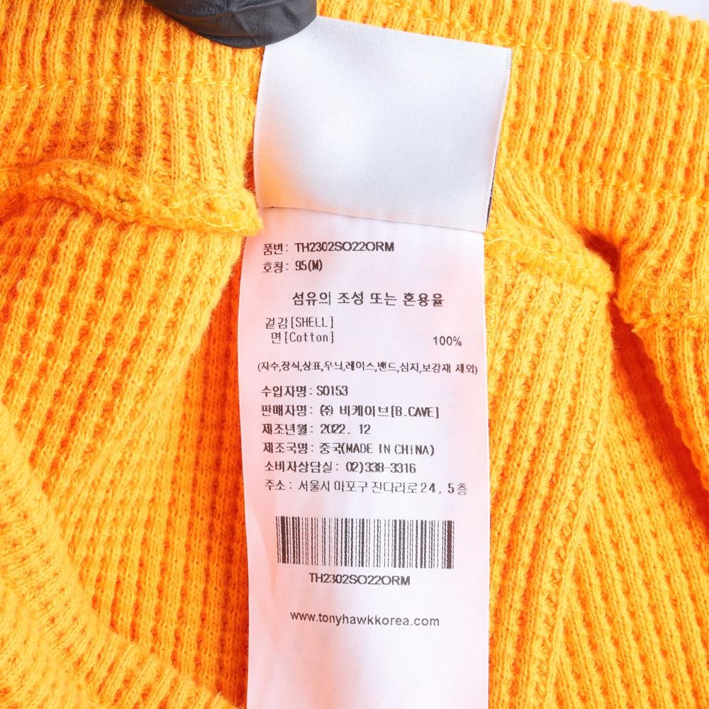 토니호크 오렌지 와플 코튼 밴딩 쇼츠 반바지 스웨트팬츠 이미지 6