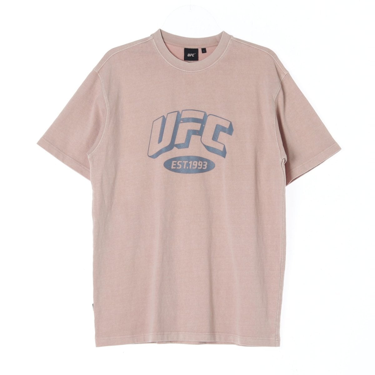UFC 베이지 빅로고 반팔 루즈핏 티셔츠 상세 이미지 1