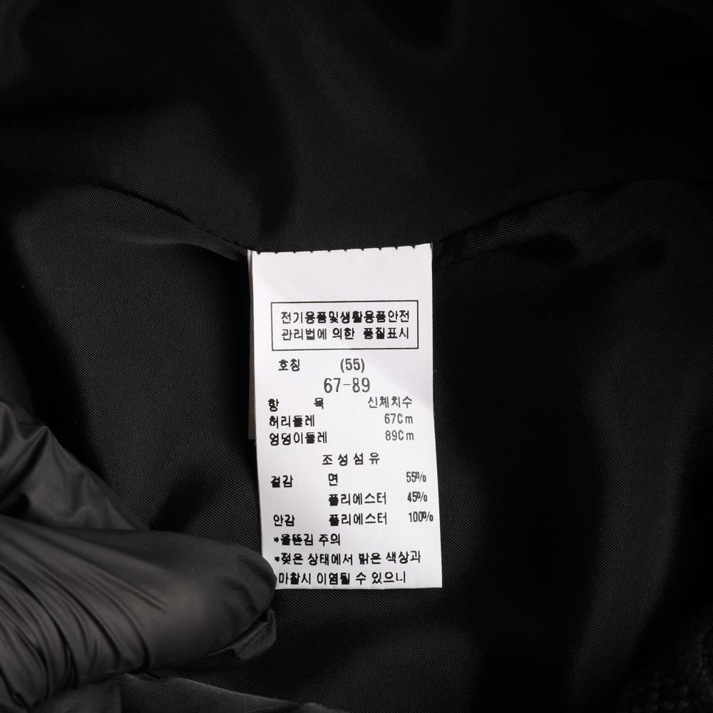 모조에스핀 블랙 패턴 큐빅 버튼 리본 스커트 치마 상세 이미지 6