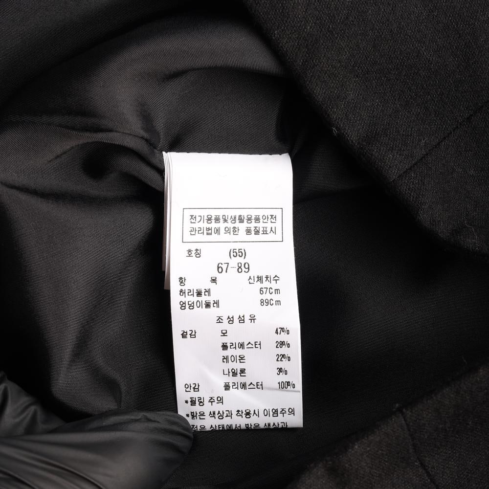 모조에스핀 울블렌드 빅스팽글 슬릿 블랙 롱 스커트 치마 이미지 7