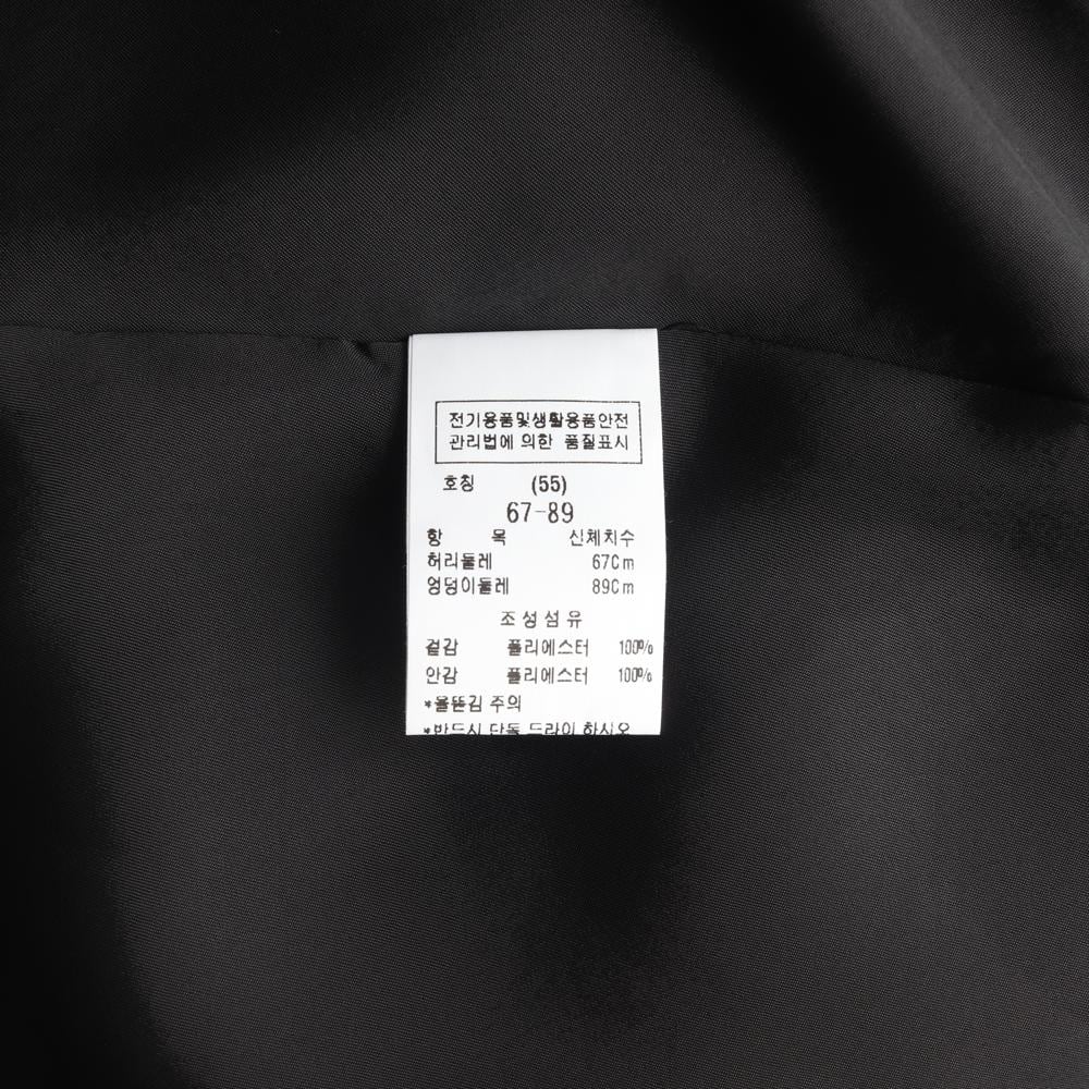 모조에스핀 블랙 리본 A라인 플리츠 스커트 치마 상세 이미지 6