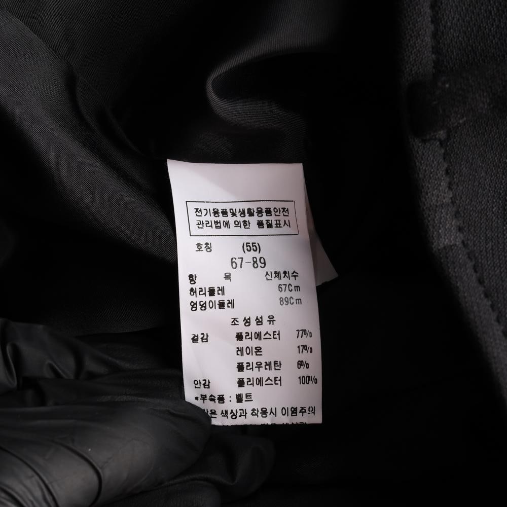 모조에스핀 블랙 슬림 스트레이프 슬랙스 팬츠 바지 이미지 7