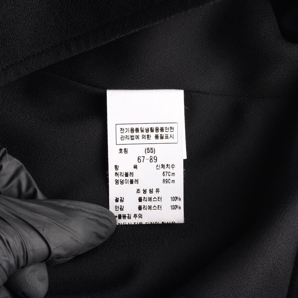 모조에스핀 블랙 쉬폰 롱 스커트 치마 상세 이미지 7
