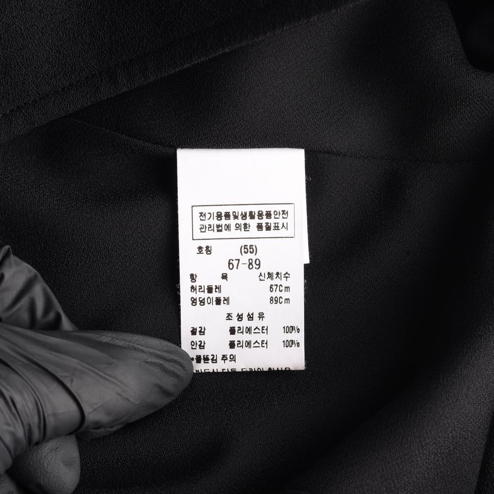 모조에스핀 블랙 쉬폰 롱 스커트 치마 이미지 7