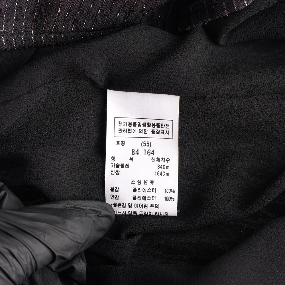 모조에스핀 블랙 금사 골드버튼 스카프 더블 블라우스 이미지 6
