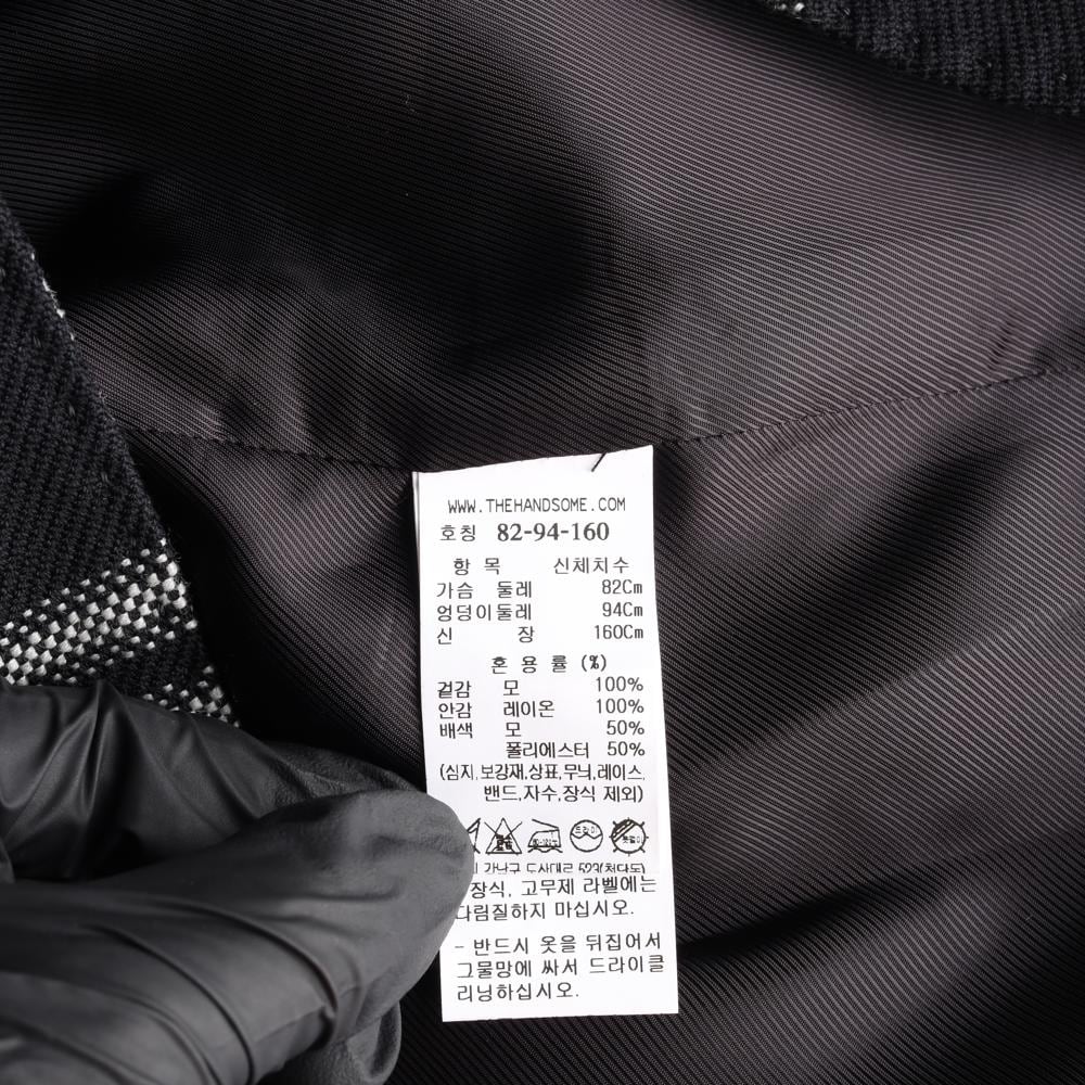 타임 울100% 블략 체크 아이비리그 싱글브레스티드재킷 상세 이미지 7