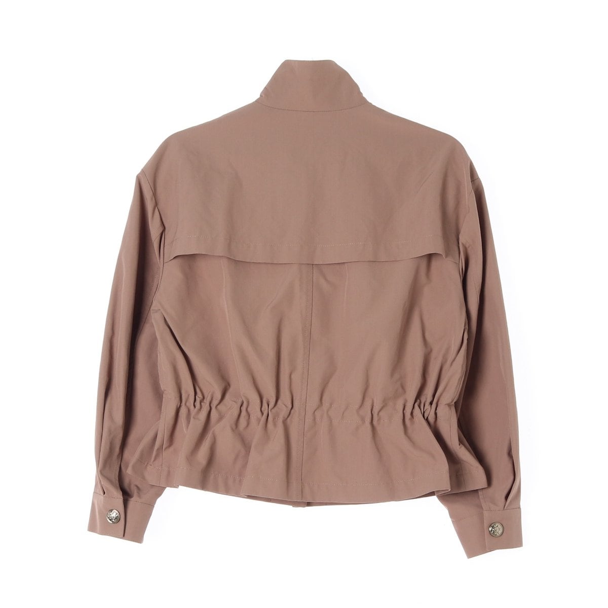 오브제 23FW 카멜 브라운 스트링 하이넥 숏 재킷 점퍼 상세 이미지 5