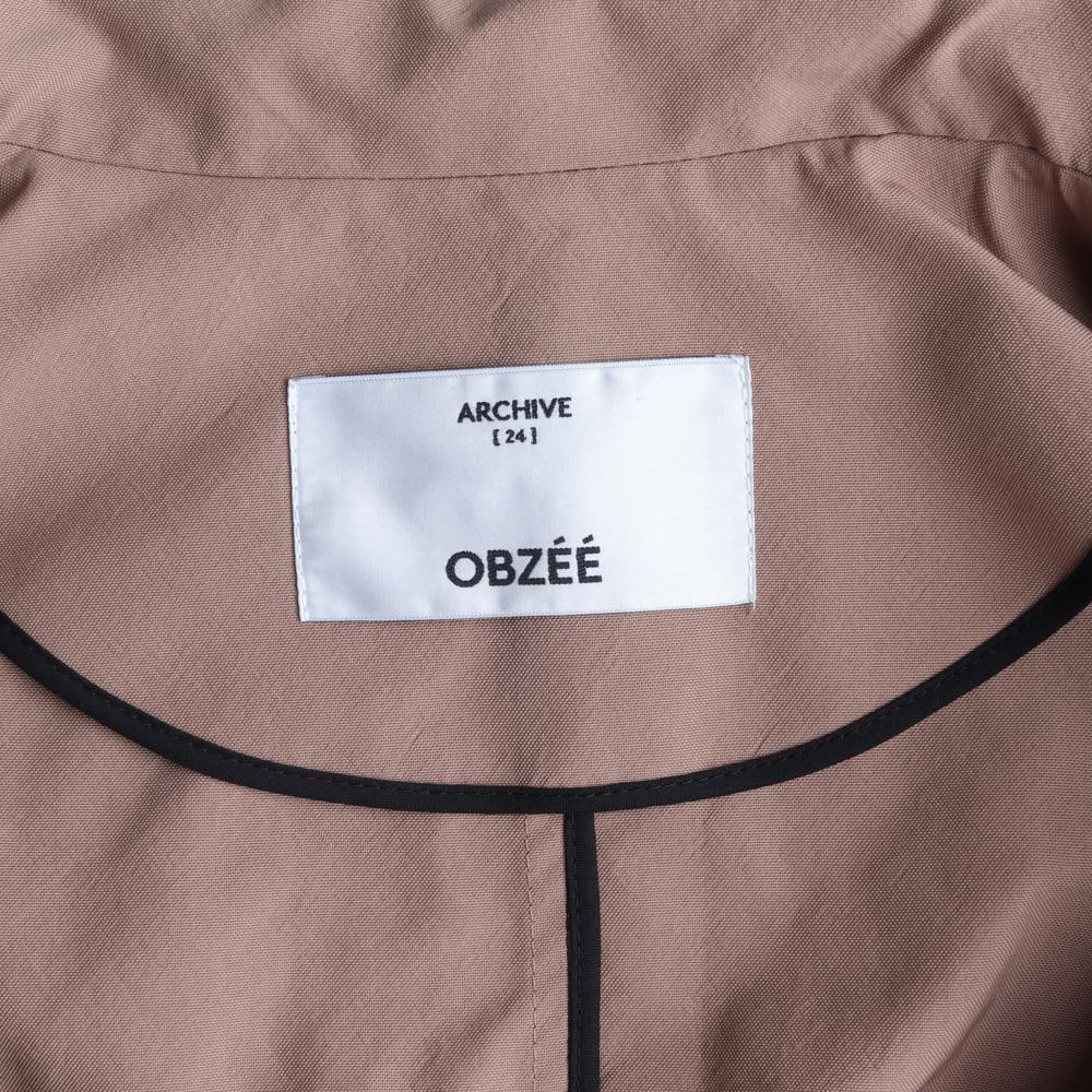 오브제 23FW 카멜 브라운 스트링 하이넥 숏 재킷 점퍼 이미지 6