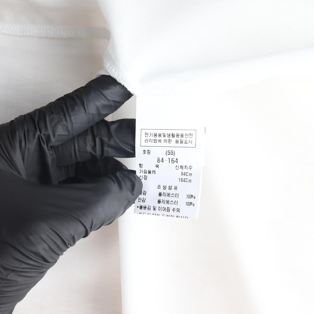 모조에스핀 크림 금사 스카프 하프넥 긴팔 블라우스 하객룩 상세 이미지 6