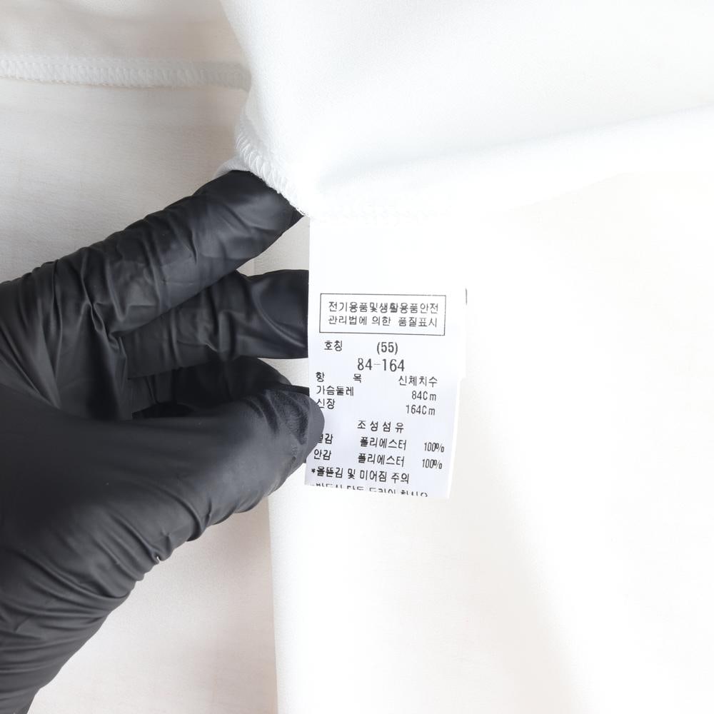 모조에스핀 크림 금사 스카프 하프넥 긴팔 블라우스 하객룩 이미지 6