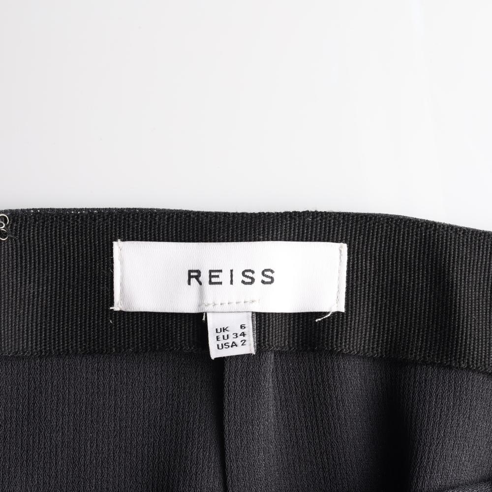 REISS리스 블랙 펄 슬릿 셔링 미디 스커트 치마 이미지 6