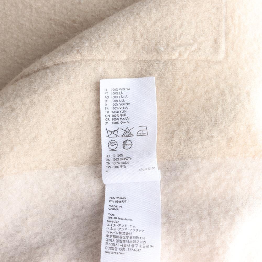 코스 울100% 베이지 빅포켓 집업 가디건 집업재킷 상세 이미지 6