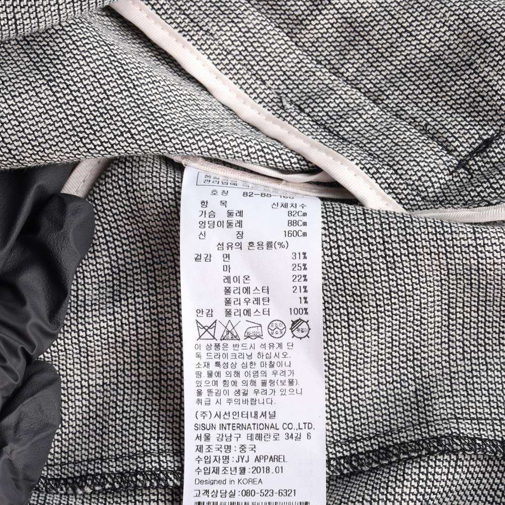 잇미샤 린넨 패턴 블레이저 싱글브레스티드재킷 상세 이미지 7