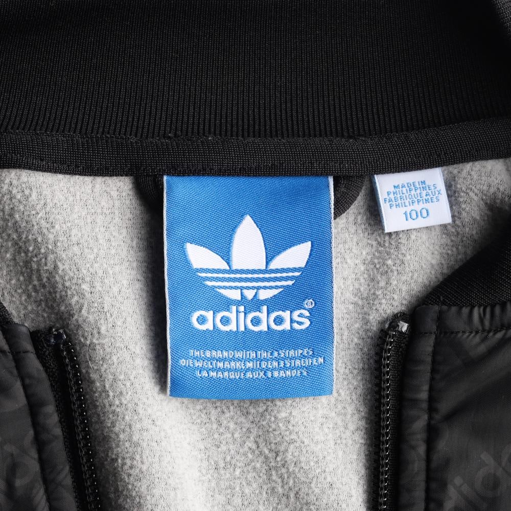 아디다스 블랙 슈퍼스타 로고 프린팅 블루종 집업 재킷 이미지 6