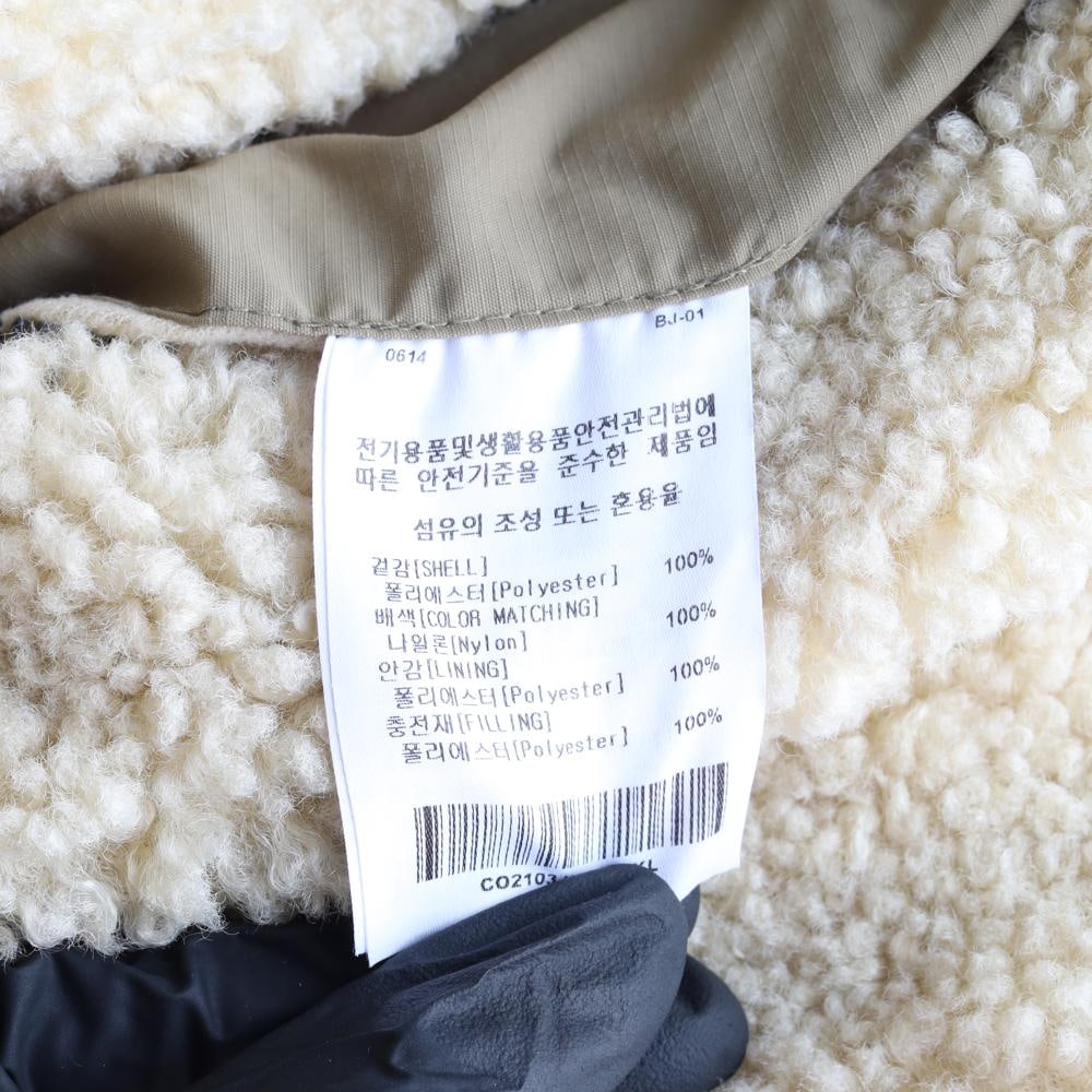 커버낫 베이지 2WAY 뽀글이 플리스 집업재킷 점퍼 이미지 7