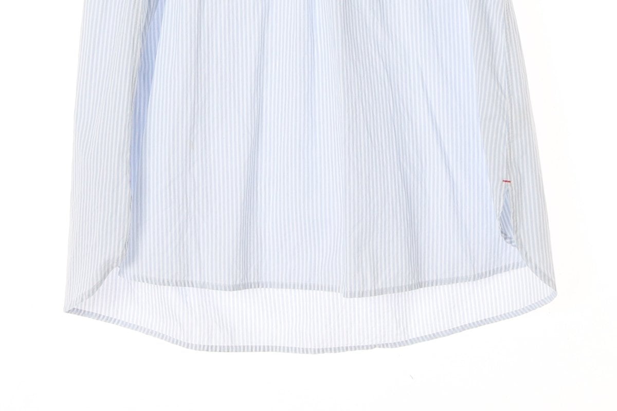 톰그레이하운드 시레나 스카이블루 브이넥 긴팔 롱 셔츠원피스 상세 이미지 4