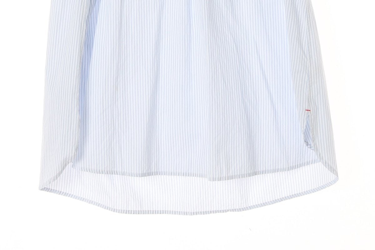 톰그레이하운드 시레나 스카이블루 브이넥 긴팔 롱 셔츠원피스 이미지 4