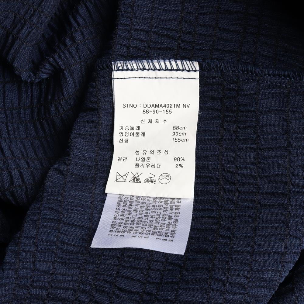 DEBB뎁 네이비 스모킹 반팔 카라 피케원피스 상세 이미지 7