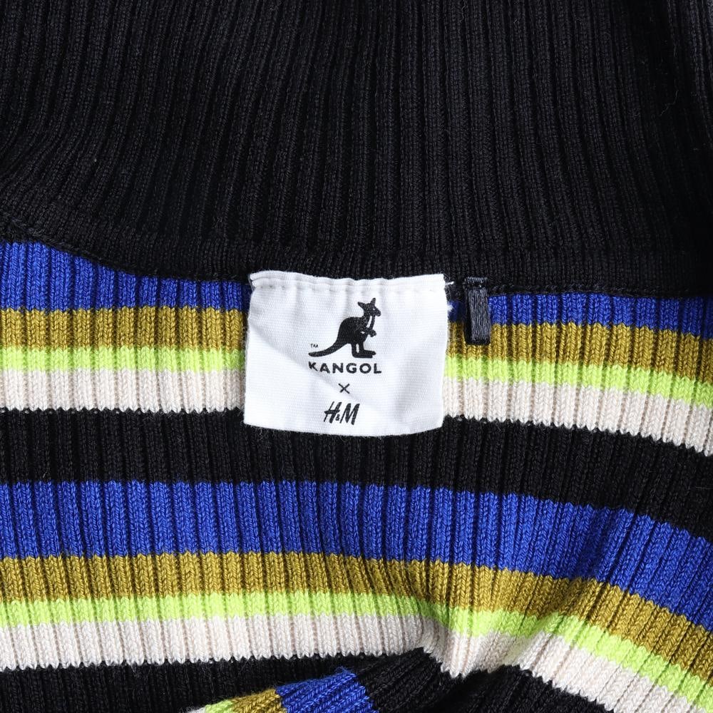 캉골X H&m 모크넥 스트라이프 긴팔 골지 티셔츠 이미지 5