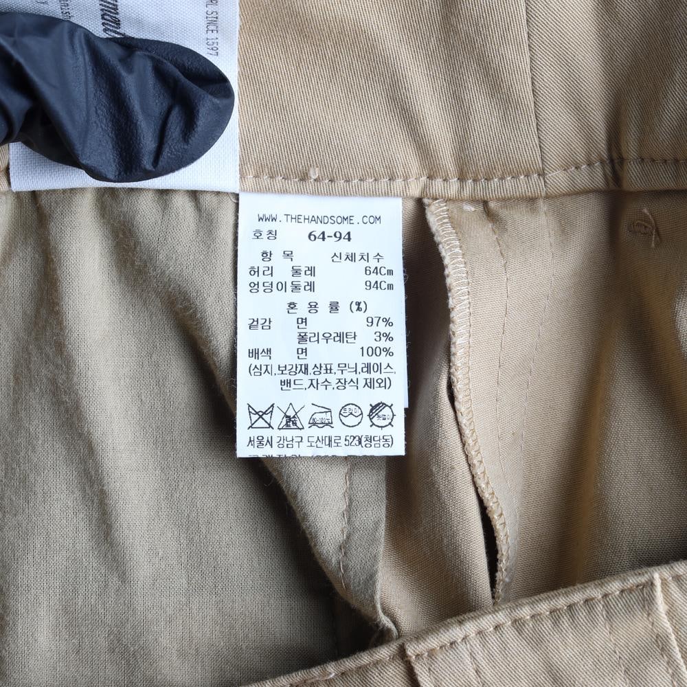 타임 베이지 카고 와이드 치노팬츠 면바지 이미지 7