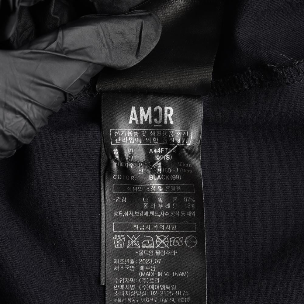 어메이징크리 블랙 로고 긴팔 폴로 카라 티셔츠 골프 상세 이미지 6