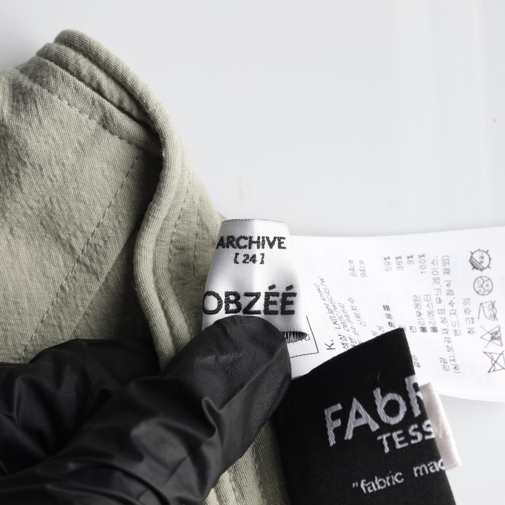 오브제 22FW 라이트카키 울블렌드 버튼 롱 플레어스커트 치마 이미지 5